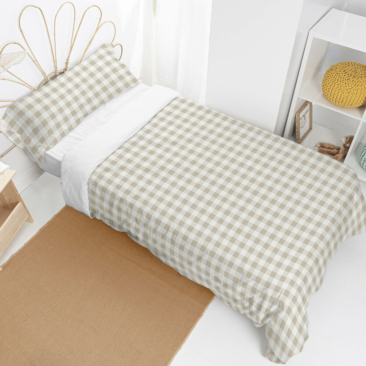 Dyne deksel sett HappyFriday BASIC KIDS Beige 28 x 4 x 38 cm